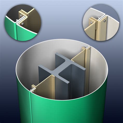 beam metal enclosure|round beam column covers.